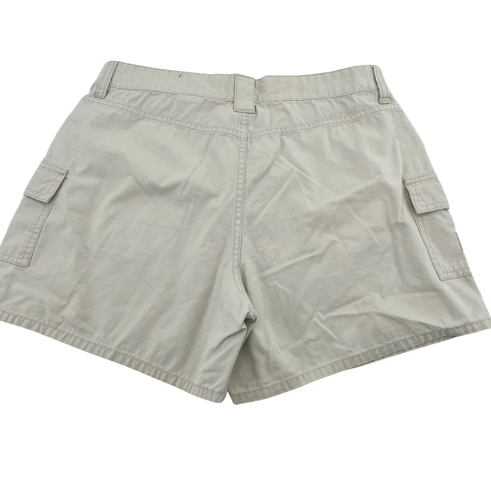 Unionbay Womens Beige Cotton Ripstop‎ Cargo Shorts Khaki Utility Size 7/8